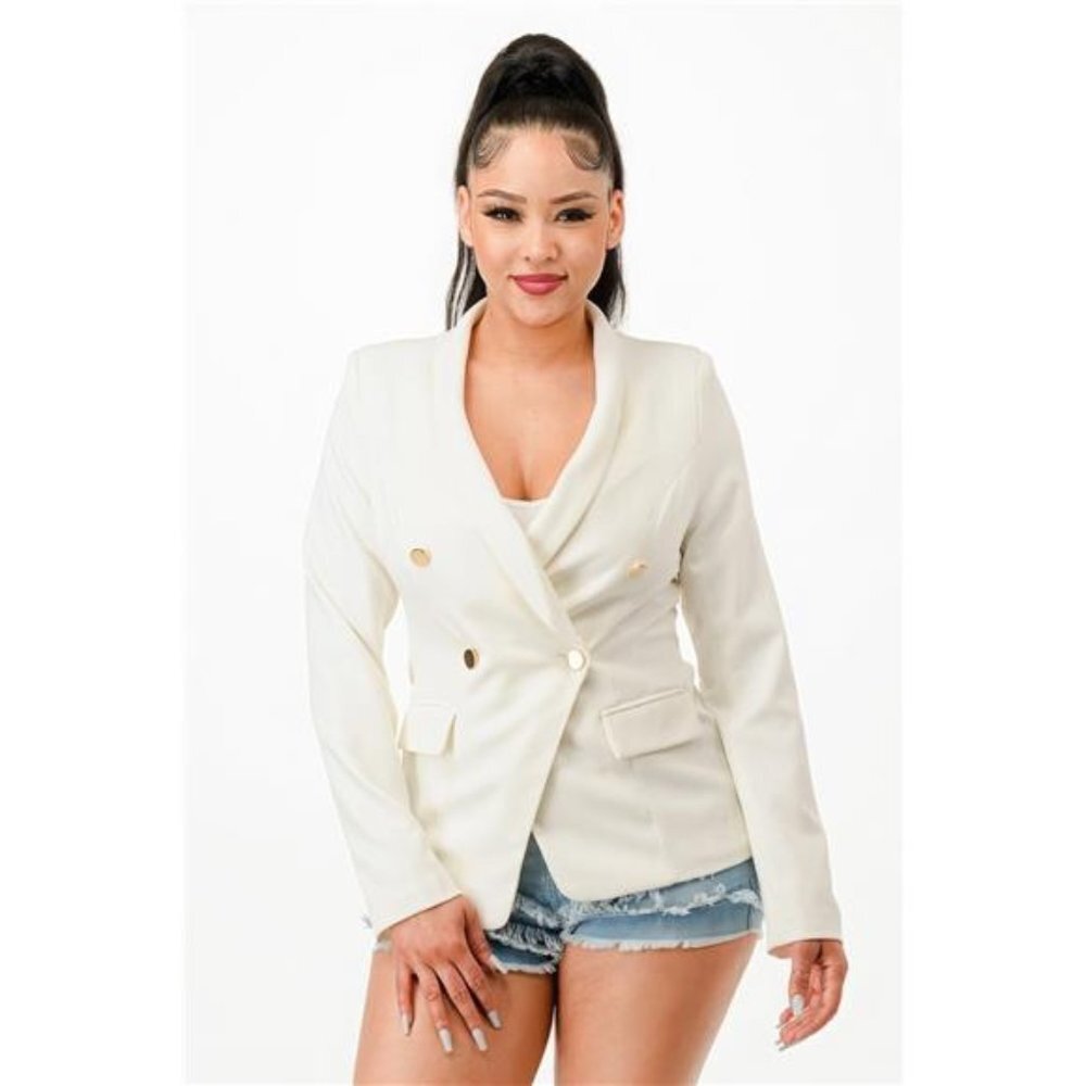 Double breasted blazer jacket